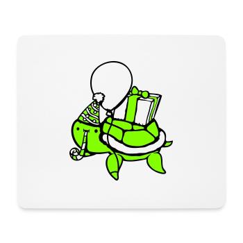 Water Turtle Birthday Party Balloon Hat - Mouse Pad (horizontal) - white - Front