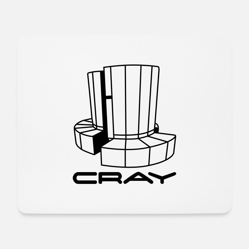 Cray Computer - Mousepad (Querformat) - Weiß