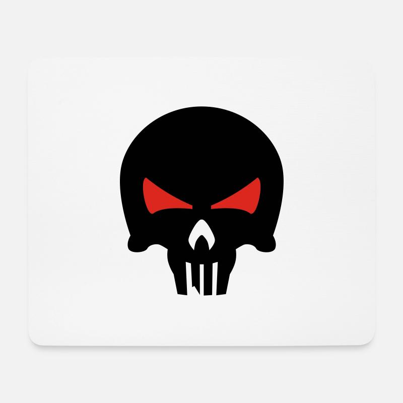 bone head - Mousepad (Querformat) - Weiß