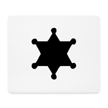 scheriff - Mousepad (Querformat) - Weiß - Vorne