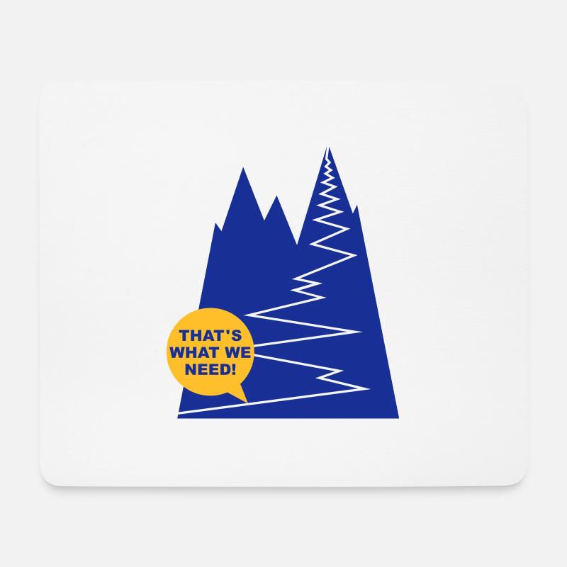 gipfelstuermer_2f - Mousepad (Querformat) - Weiß