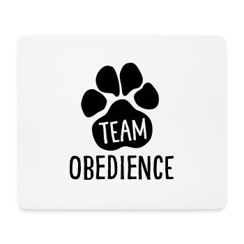 Team Obedience - Sports canins - Patte canine - Tapis de souris (format paysage) - blanc - Devant
