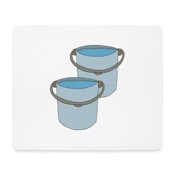 Kreative Eimer Design für Outdoor Aktivitäten - Mousepad (Querformat) - Weiß - Vorne