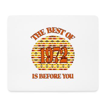 Year of birth 1972 Vintage Retro, birth, birthday - Mouse Pad (horizontal) - white - Front