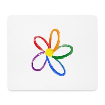 Blume - Mousepad (Querformat) - Weiß - Vorne