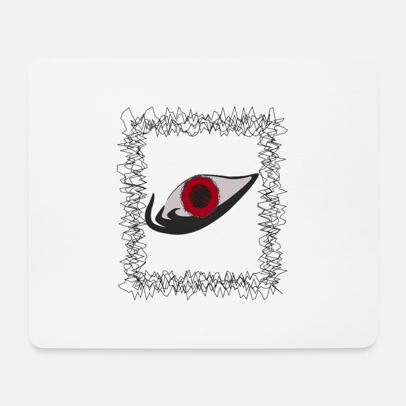 Das Auge - Mousepad (Querformat) - Weiß