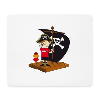 PiraT2 - Tapis de souris (format paysage) - blanc - Devant