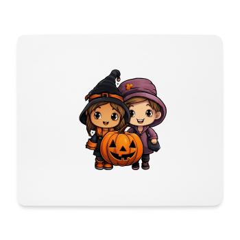 Halloweenkinder - Mousepad (Querformat) - Weiß - Vorne