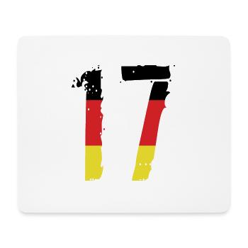 17 Number Germany Jersey - Mouse Pad (horizontal) - white - Front