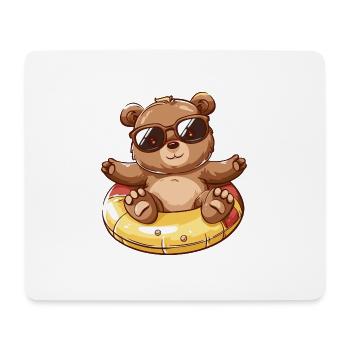 Bär Sommer Comic - Mousepad (Querformat) - Weiß - Vorne