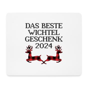 DAS BESTE WICHTEL GESCHENK 2024 Wichteln Weihnacht - Mousepad (Querformat) - Weiß - Vorne