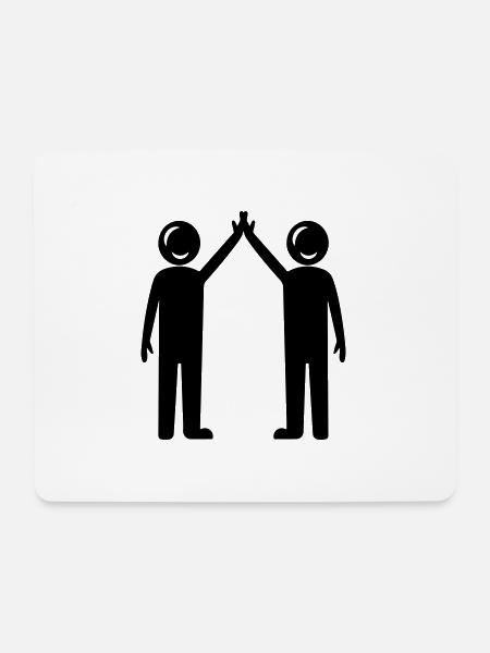 Freundschaft Beste Freunde - Mousepad (Querformat) - Weiß