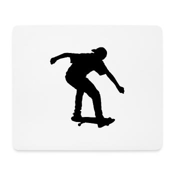 Skateboard - Mousepad (Querformat) - Weiß - Vorne