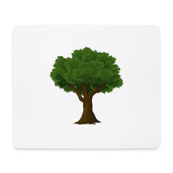 Baum - Mousepad (Querformat) - Weiß - Vorne