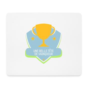 Une belle tête de vainqueur - Humour - Drôle - Tapis de souris (format paysage) - blanc - Devant