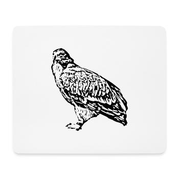 Falken Vogel Vögel - Mousepad (Querformat) - Weiß - Vorne