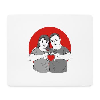 L’amour est l’amour - Tapis de souris (format paysage) - blanc - Devant