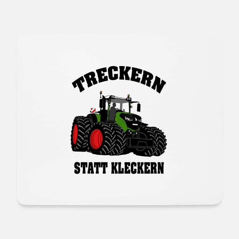 Traktor - Schlepper - Landwirt - Bauer - Mousepad (Querformat) - Weiß