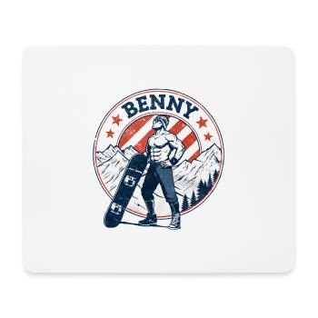 Benny, Vintage-Look - Mousepad (Querformat) - Weiß - Vorne