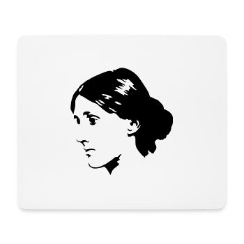 Virginia Woolf - Mousepad (Querformat) - Weiß - Vorne