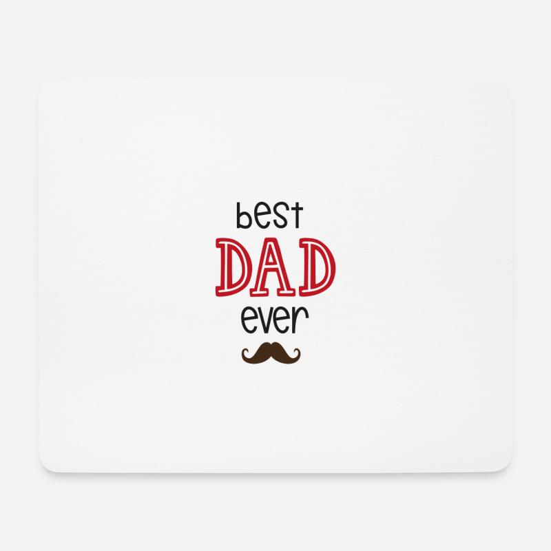 Best Dad Ever - Mousepad (Querformat) - Weiß