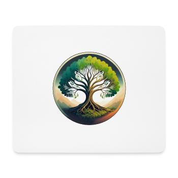 arbre de vie - Tapis de souris (format paysage) - blanc - Devant