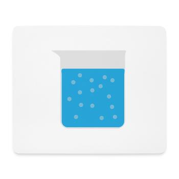 Bécher de chimie avec de l'eau bouillante - cadeau - Tapis de souris (format paysage) - blanc - Devant