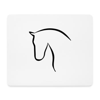 horse - Mouse Pad (horizontal) - white - Front