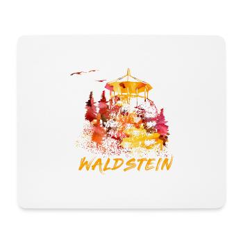 Watercolor Waldstein Fichtelgebirge Fichtelhills - Mouse Pad (horizontal) - white - Front