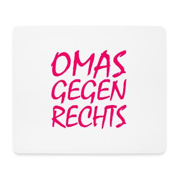 Omas gegen rechts - Mousepad (Querformat) - Weiß - Vorne