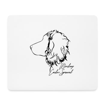 WORKING COCKER SPANIEL Profil Hunde Hund Wilsigns - Mousepad (Querformat) - Weiß - Vorne