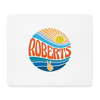 Roberts Hemd Vintage Sunset Roberts Groovy Krawatte - Mousepad (Querformat) - Weiß - Vorne