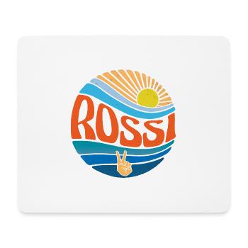Rossii Shirt Vintage Sunset Rossii Groovy Tie Dye - Mouse Pad (horizontal) - white - Front