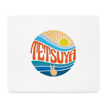 Tetsuya Chemise Vintage Sunset Tetsuya Groovy Cravate - Tapis de souris (format paysage) - blanc - Devant