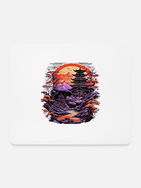 Zen Garden - Mousepad (Querformat) - Weiß