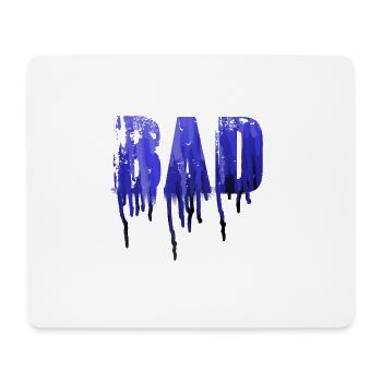 mauvais, bleu, police, graffiti, typo, pochoir - Tapis de souris (format paysage) - blanc - Devant