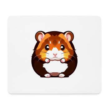 Cute Cartoon Hamster Love Pet 12 - Mouse Pad (horizontal) - white - Front