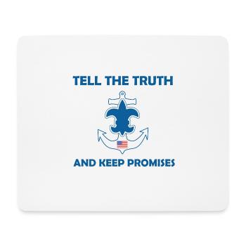 Seepfadfindergesetz Gelübde - Mousepad (Querformat) - Weiß - Vorne