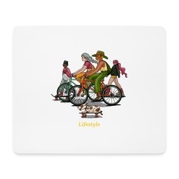 Family day Enjoy lifestyle skate - Mousepad (Querformat) - Weiß - Vorne