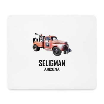 Old car in Seligman in Arizona, US Road 66 - Mouse Pad (horizontal) - white - Front