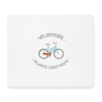 J'peux pas, j'ai Vélodyssée. - Tapis de souris (format paysage) - blanc - Devant