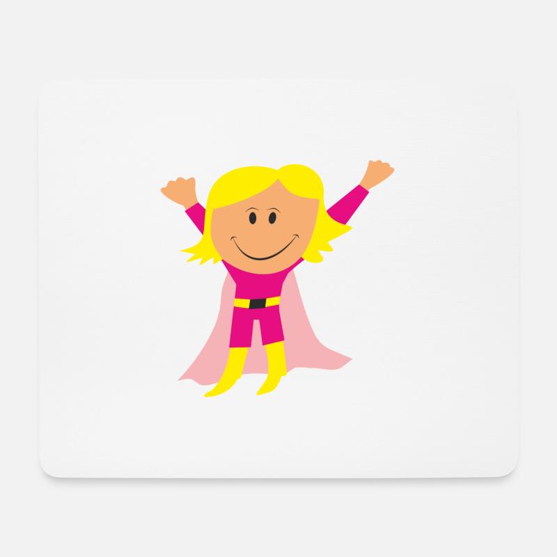 Girl - Mousepad (Querformat) - Weiß