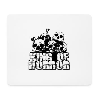 king of horror - Mousepad (Querformat) - Weiß - Vorne