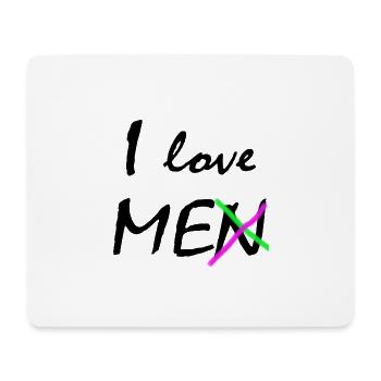 Ich liebe mich - Mousepad (Querformat) - Weiß - Vorne