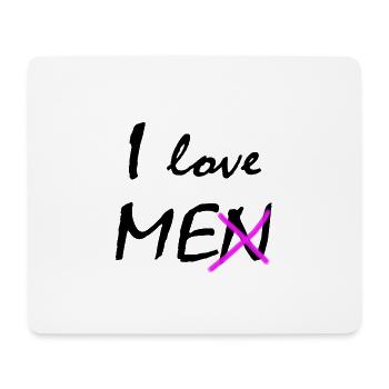 Ich liebe mich - Mousepad (Querformat) - Weiß - Vorne