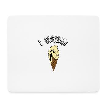 I Scream Ice - Premium Design - Mouse Pad (horizontal) - white - Front
