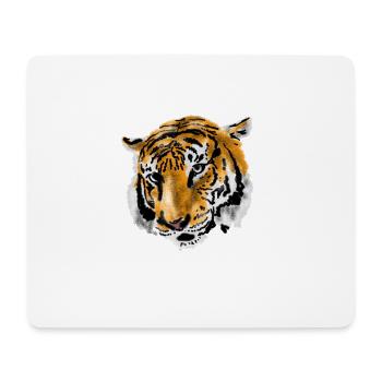 tigre - Tapis de souris (format paysage) - blanc - Devant