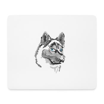 Husky - Mouse Pad (horizontal) - white - Front