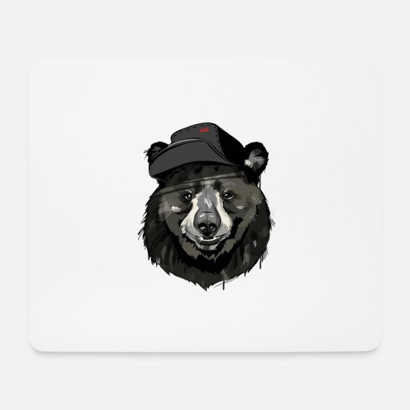 BÄREN - Mousepad (Querformat) - Weiß