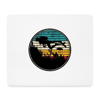 Diving scuba - Mouse Pad (horizontal) - white - Front